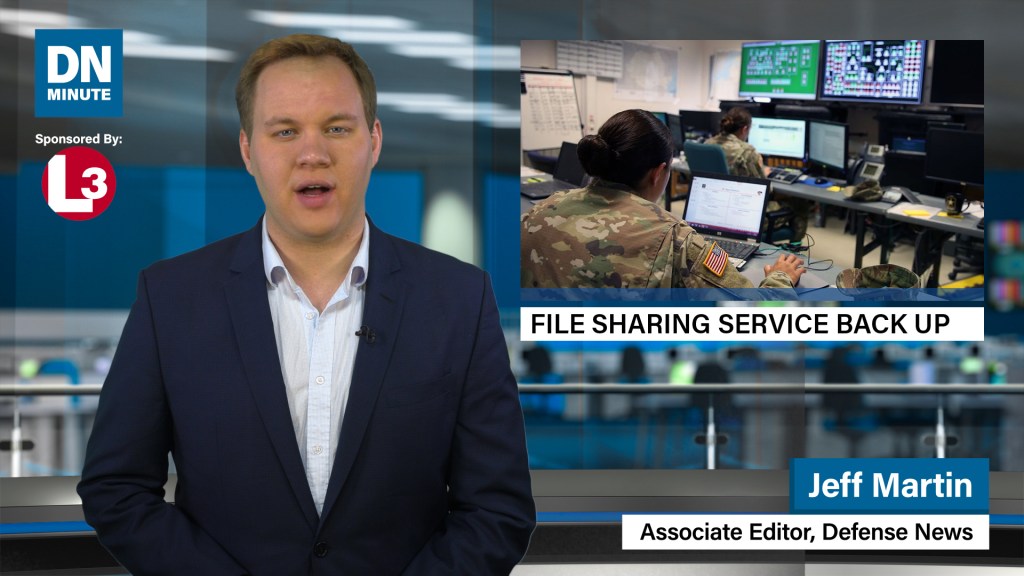 DoD file sharing site back up | Defense News Minute, Feb. 25, 2019