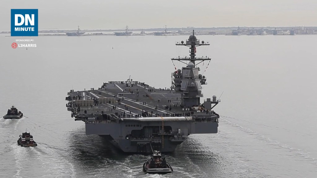 Trouble-plagued Ford begins sea trials | Defense News Minute, Oct. 28, 2019