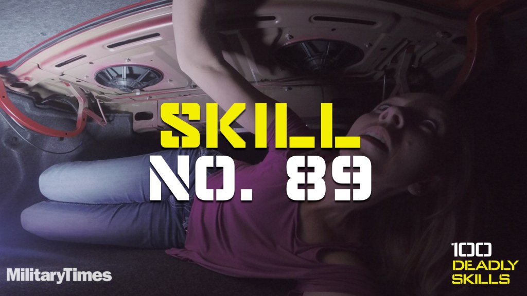 Skill 89: Escape from an automobile trunk