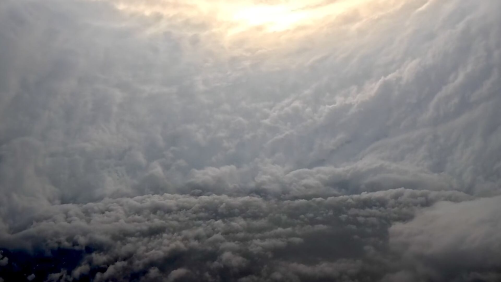 53rd Weather Reconnaissance Squadron plane flies into eye of Hurricane Melissa