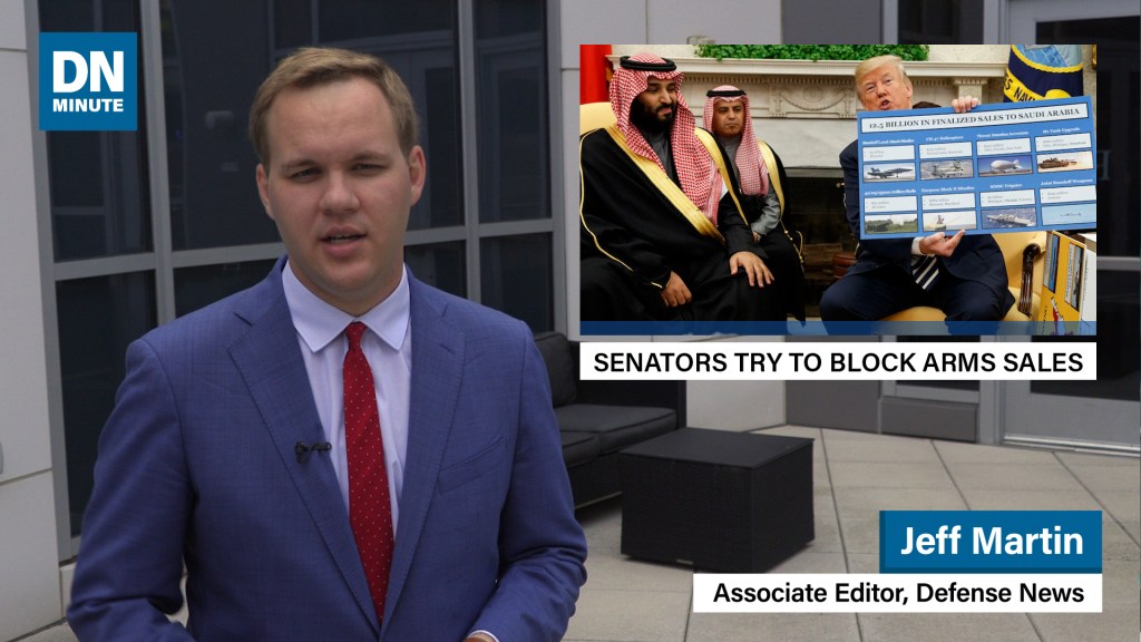 Senators introduce legislation to block arms sales | Defense News Minute, June 6, 2019