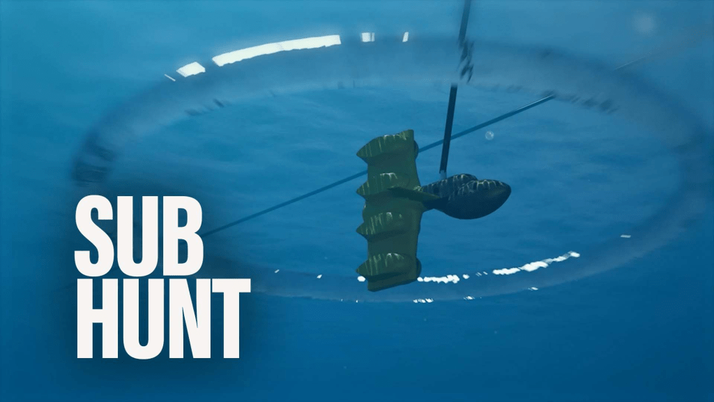 Anti-submarine device searches various depths