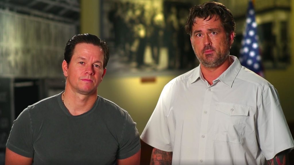 ‘Lone Survivor’ duo Luttrell, Wahlberg spread word on veterans’ online exchange benefit