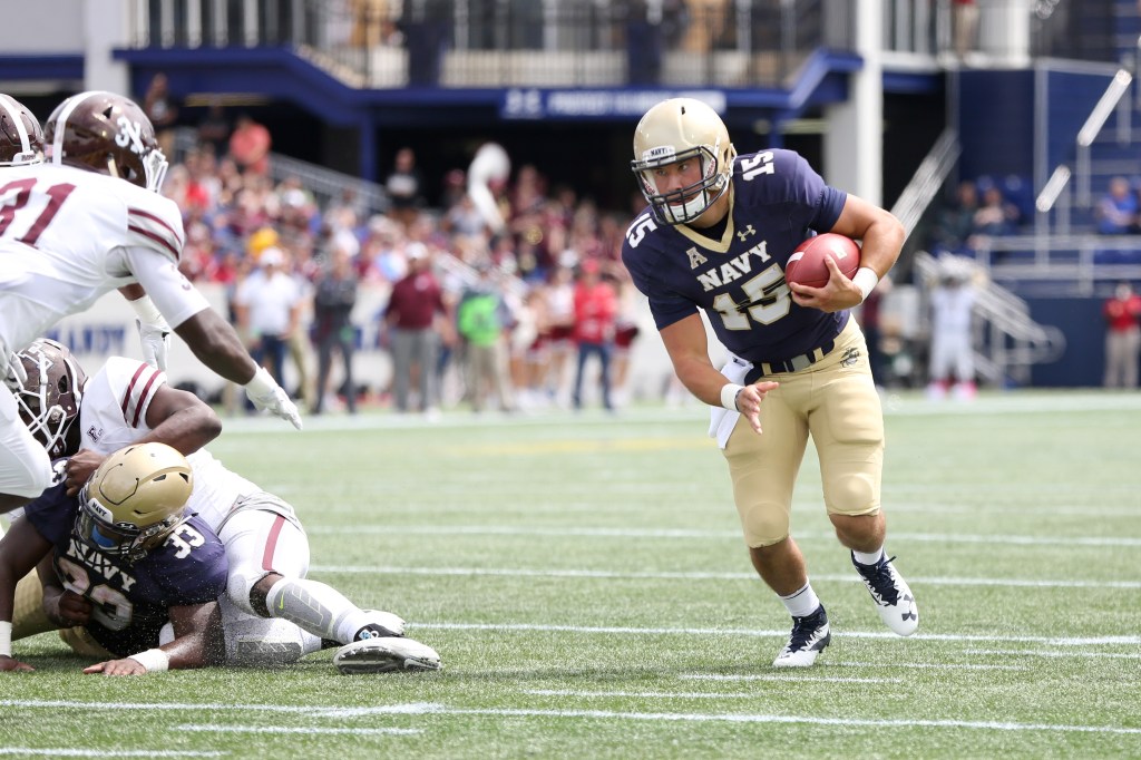 Next man up for Navy: Worth steps in at QB against Connecticut